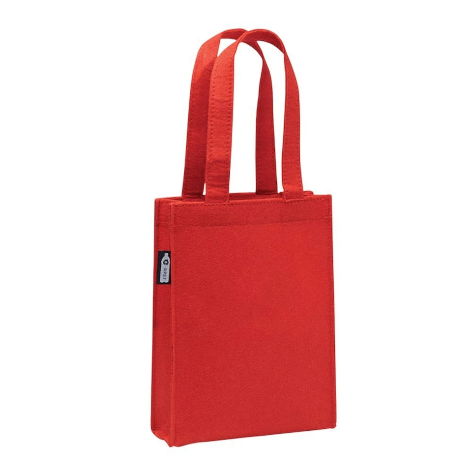 image 1 of MidOcean Feltote Small RPET Felt Gift Bag - Red - One Size Red