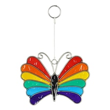 Something Different Rainbow Butterfly Suncatcher - Multicoloured - One Size