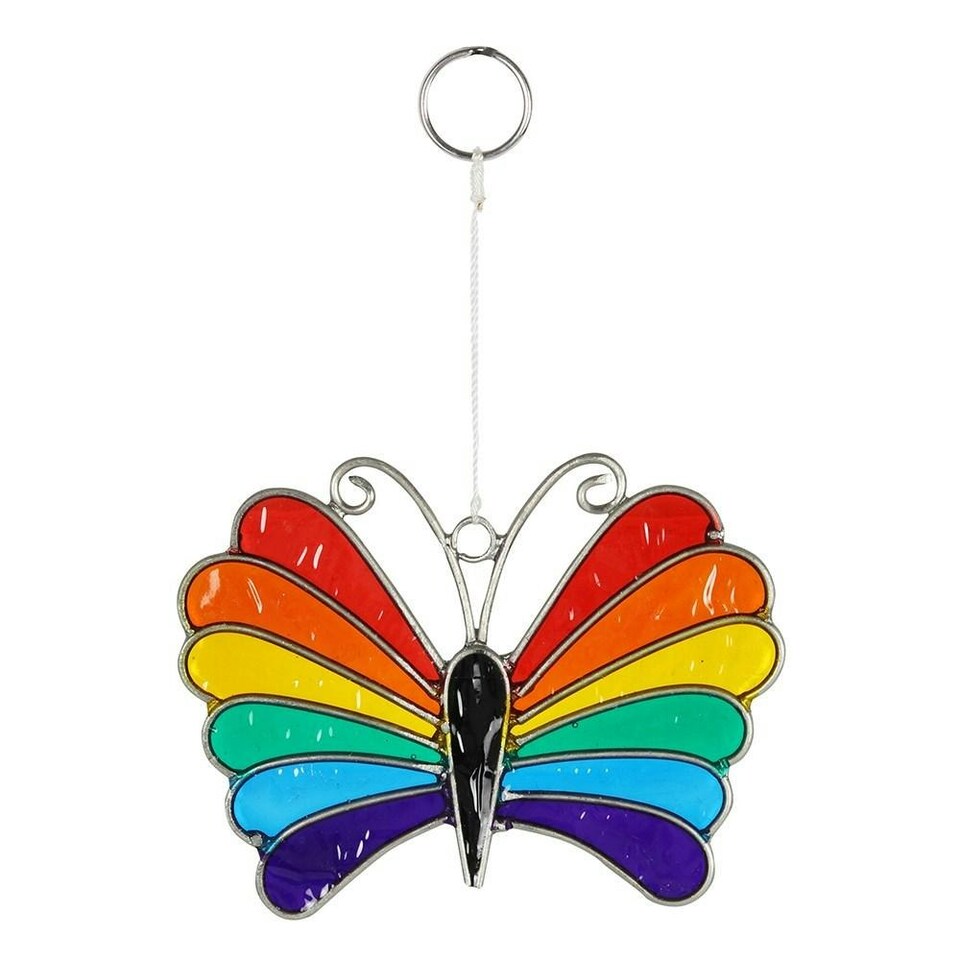 Something Different Rainbow Butterfly Suncatcher - Multicoloured - One Size