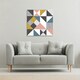 image 2 of Coloured Geometric Pattern (Canvas Print) 114 x 114 x 4cm