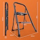 image 8 of VonHaus 2 Step Steel Folding Step Ladder with Anti Slip Feet