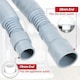 image 8 of SPARES2GO Drain Hose Extension Kit 2m Washing Machine Dishwasher Waste Water Outlet Pipe (19mm / 28mm Ends)