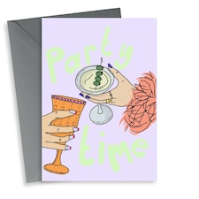 Modern Cocktail Birthday Card For Her