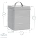 image 3 of Harbour Housewares Grey Vintage Metal Kitchen Tea Coffee Sugar Canisters Kitchen Caddy Kitchen Storage Containers Canister