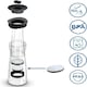 image 5 of BRITA Fill and Serve Water Filter Carafe, 1.3L, Dark Grey