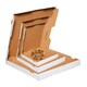image 2 of 50 x 12" Pizza Boxes Plain White Postal Box Takeaway Style Boxes White