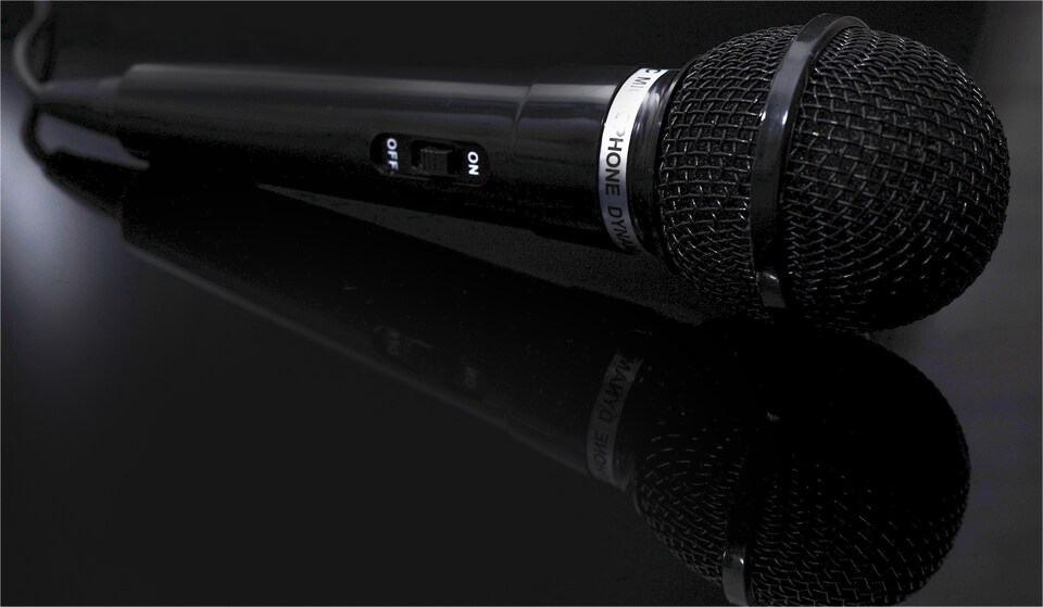 image 1 of Black Plastic Microphone 3.5mm