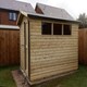 image 2 of 10 X 8 Apex Garden Shed - Pressure Treated Timber - L244 x W305 x H240 cm Brown