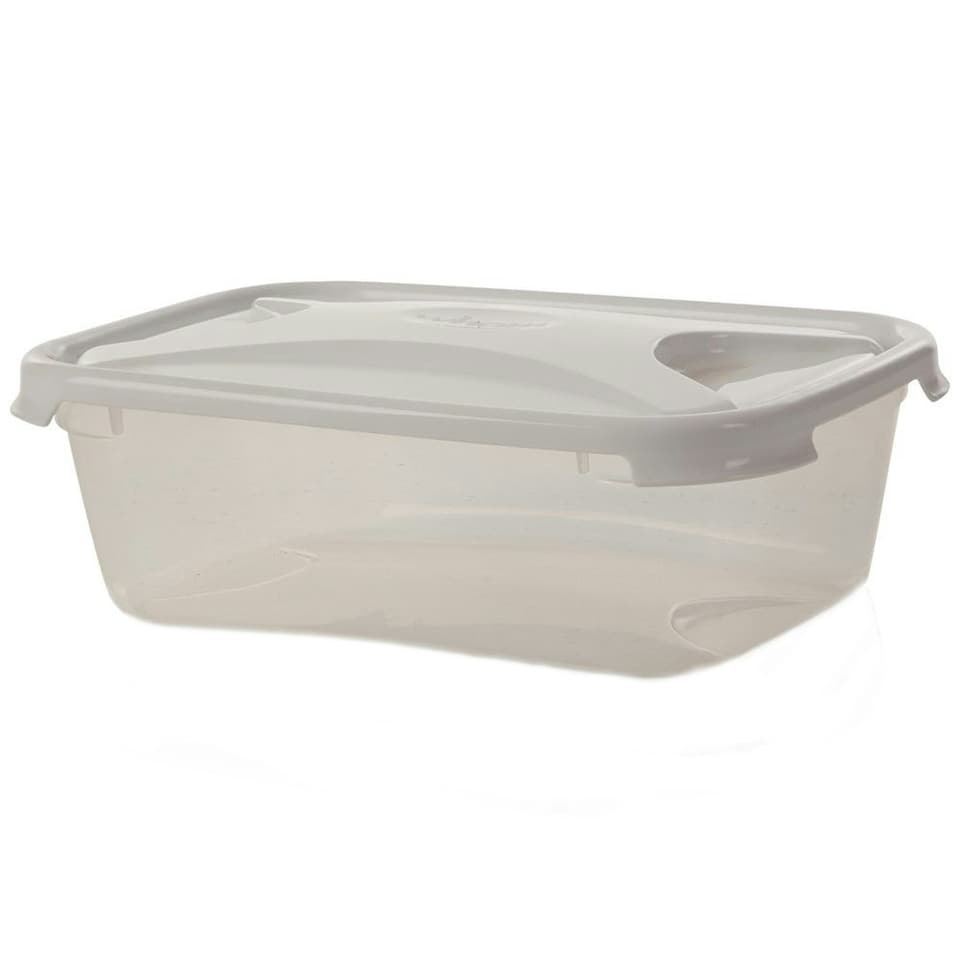 image 1 of Wham Rectangular Food Storage Container - White - 2L