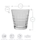 image 3 of Duralex Prisme Drinking Glasses - 275ml Tumblers for Water, Juice - Clear - Pack of 6 | Clear | Clear