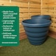 image 3 of Wham Beehive  m Round Plastic Garden Planter | Blue | Navy
