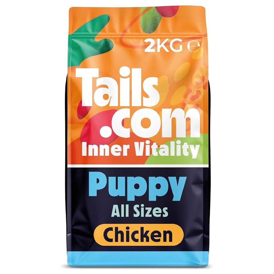 image 1 of Tails.com Inner Vitality Dry Dog Food Puppy Chicken 4 x 2kg