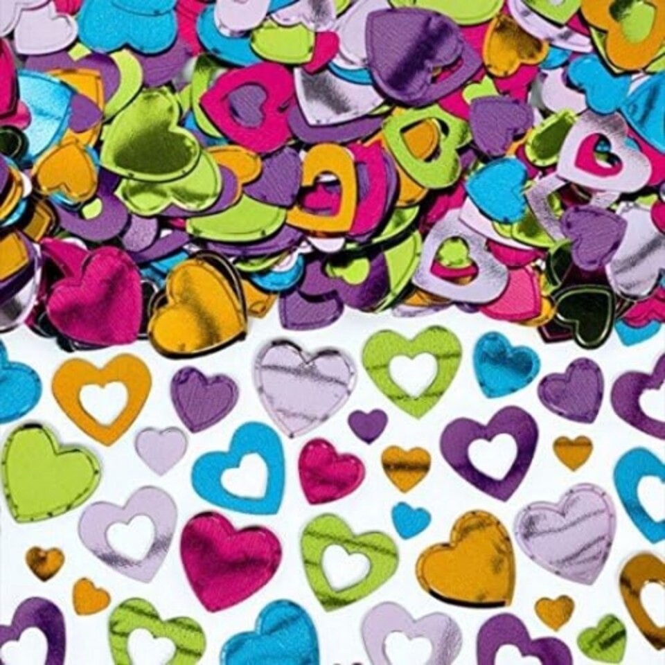 Amscan Hearts Confetti - Multicoloured - One Size