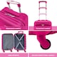 image 2 of Flight Knight 29" Extra Large Suitcase – 20kg Capacity Hard Shell Check-In Luggage with 4 Wheels  100+ Airlines Approved: Ryanair, EasyJet, Jet2, Wizz Air, BA | Pink | Pink | Large