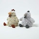 image 1 of Homescapes Luxury Fabric Chicken Doorstop Set of 2