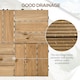 image 4 of Outsunny 27 Pcs Wooden Decking Tiles, 30x30cm Decking Boards, Brown