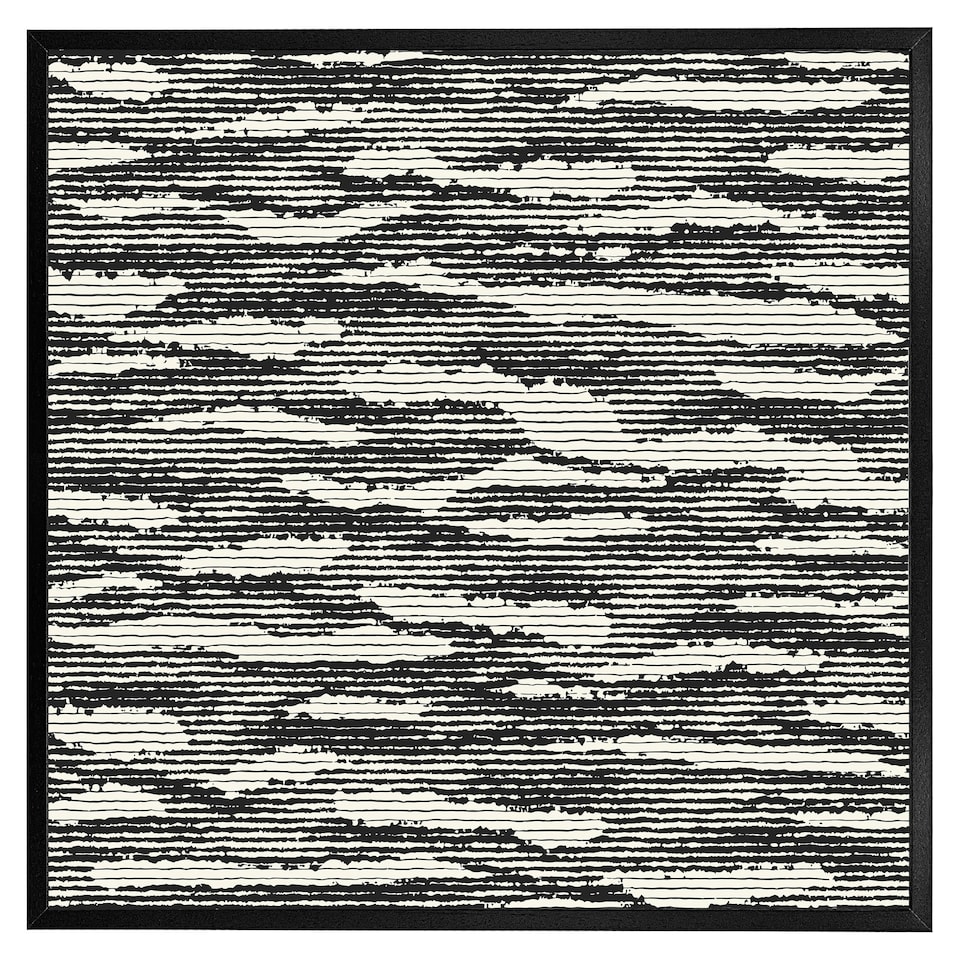 image 1 of Grunged stripes (Picture Frame) Black | XL