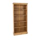 image 4 of Cotswold Tall 5-Shelf Bookcase - Antique Wax Finish with Pine Construction and Chunky Top | Brown | Antique Wax | One Size | 1