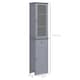 image 5 of kleankin Bathroom Storage Cabinet with 3-tier Shelf Drawer Door, Floor Cabinet Free Standing Tall Slim Side Organizer Shelves, Grey