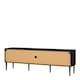 image 4 of Media TV Unit with 2 Doors 1 Drawer in Black