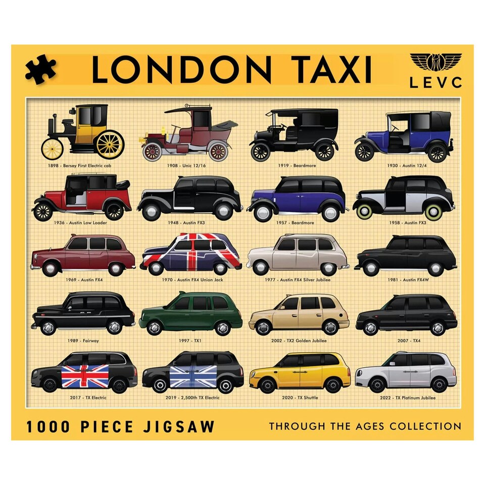 image 1 of Coach House Partners London Taxis 1000 Piece Jigsaw