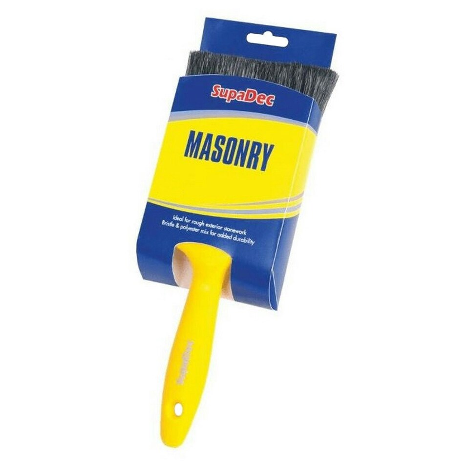 SupaDec Masonry Brush - Yellow/Black - 100mm
