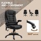 image 8 of Vinsetto Office Chair w/ Massage and Heat, Relaxing Reclining Black