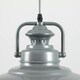 image 1 of ValueLights Industrial Style Satin Grey Metal Ceiling Pendant Light Fitting