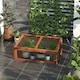 image 2 of Outsunny Square Wooden Outdoor Greenhouse for Plants PC Board 100 x 65 x 40cm