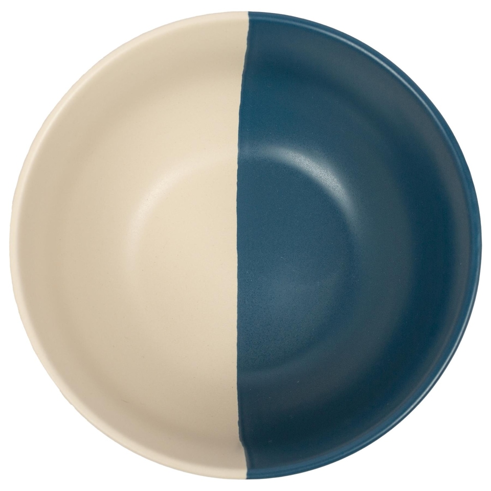 image 1 of Nicola Spring Dipped Stoneware Cereal Bowls - 16.5cm - Navy - Pack of 4 | Blue | Navy