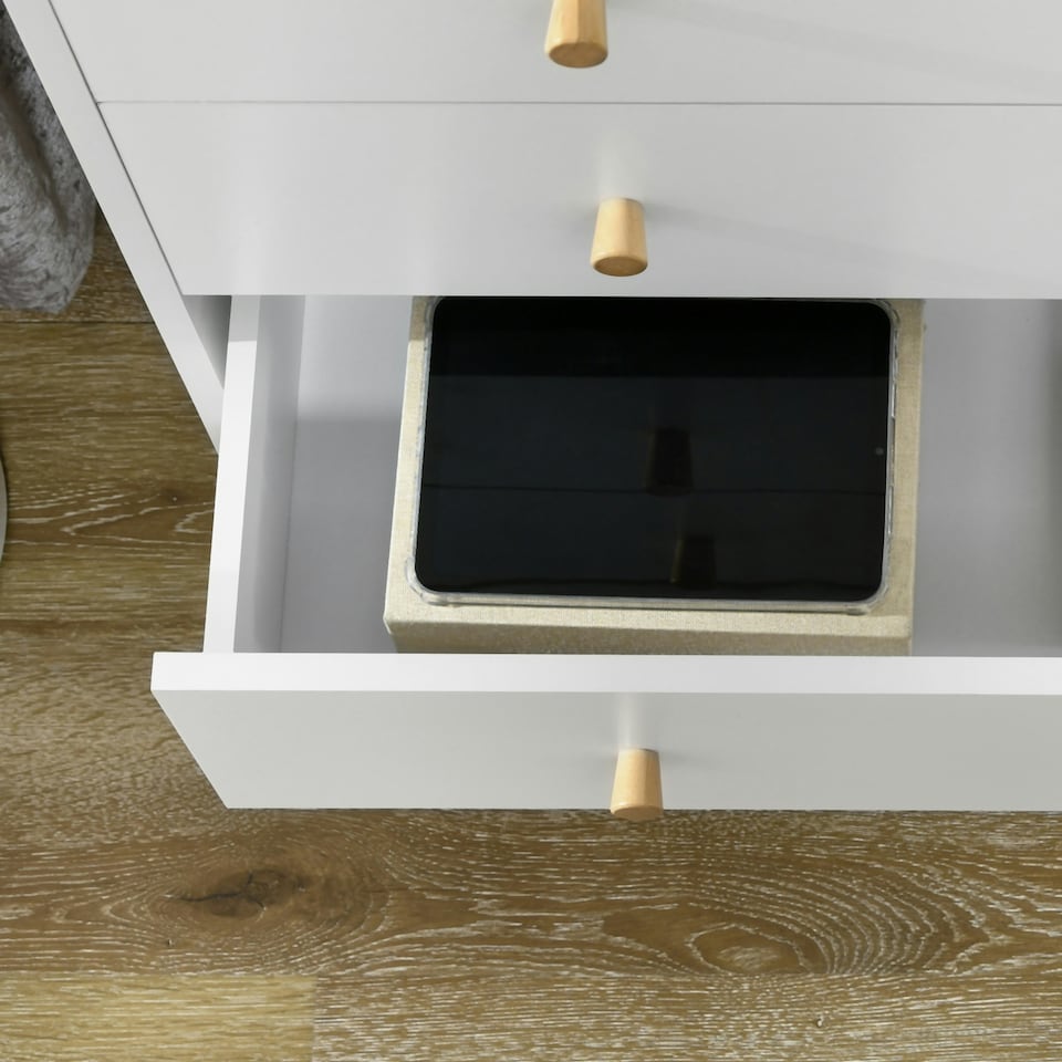 image 1 of HOMCOM Chest of Drawers, 3 Drawer Unit Storage Cabinet Bedroom Living Room