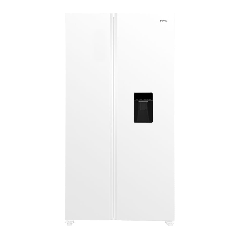 image 1 of HYE 529 Litre No Frost American Fridge Freezer with Non-Plumbed Water Dispenser, 91cm, White - RF01AMWD532W01