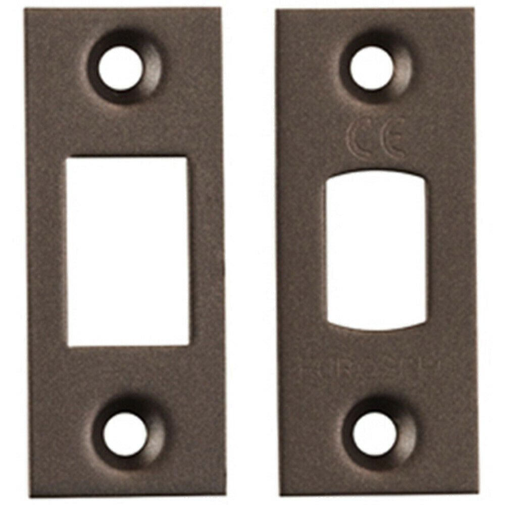 Loops Forend Strike & Fixing Pack Suitable for Tubular Deadbolt Matt Bronze