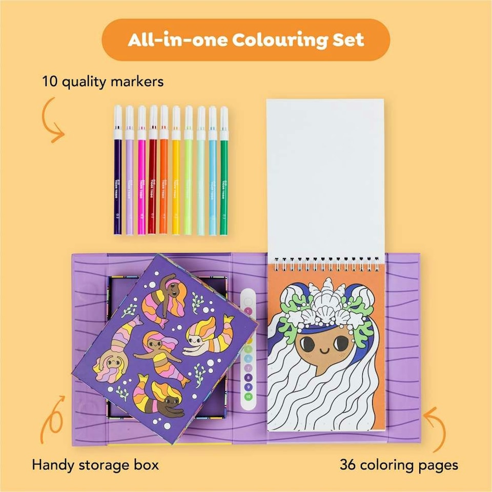 image 1 of Colour By Numbers - Mermaids and Friends