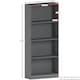image 3 of Vida Designs Cambridge 4 Tier Large Bookcase Display Storage, Grey