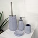 image 1 of Showerdrape Denim Blue 4 Piece Bathroom Accessory Set