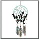 image 3 of Cute print in boho style (Picutre Frame) Black | XL