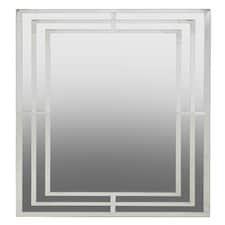 Interiors by Premier Silver Frame Wall Mirror Silver