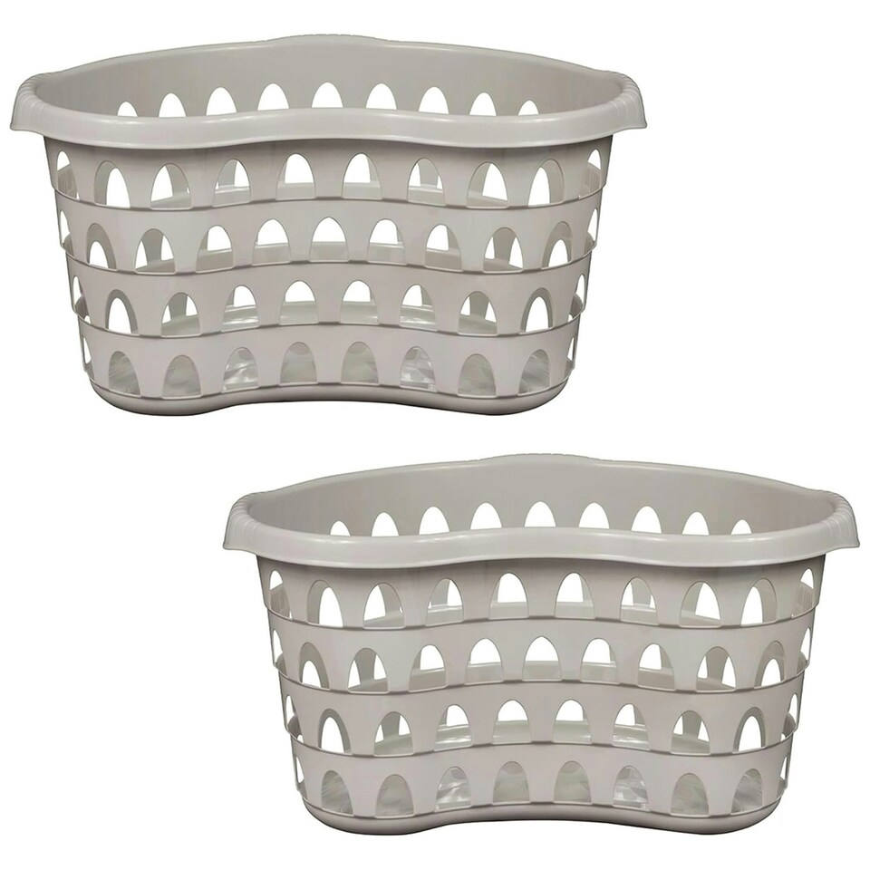 image 1 of 1 x Cool Grey High Grade Storage Hipster Baskets Organiser For Laundry Rooms & Bathrooms Grey
