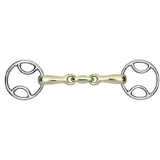 Shires Brass Lozenge Horse Bevel Bit - Brass - 5.5in