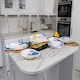 image 3 of Verano Spanish Ceramics Coastal Sea Shell Oval Serving Dish - 40x30cm Multi