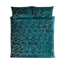 Paloma Floral Cotton Duvet Cover Set with Pillowcase Green | Single