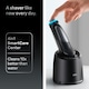 image 7 of Braun Electric Shaver, Series 7, With SmartCare Center, EasyClick Attachments, 72-C7650cc, Gold