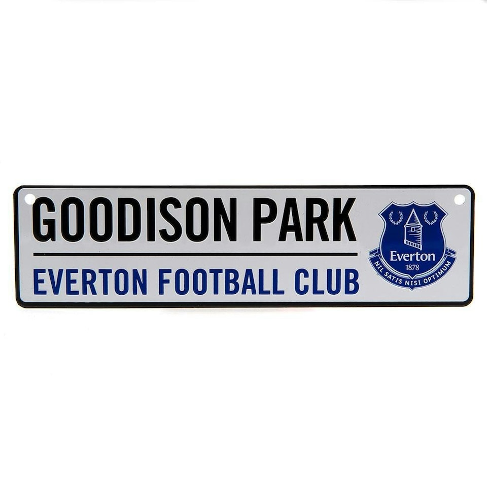 image 1 of Everton FC Official Window Street Sign - White - One Size