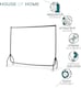 image 5 of House of Home Heavy Duty Clothes Rail Home Shop Garment Hanging Display Stand Rack 6ft | Black