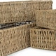image 4 of Set of 4 Rectangular Seagrass Tray Brown | Brown