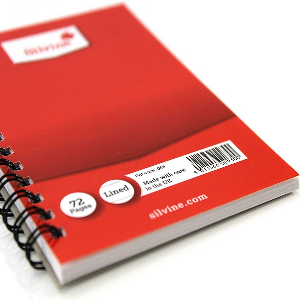 image 1 of 72 Pages 5"x3" Twin Wire Notebook