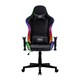image 1 of Neo Black Leather Gaming Chair with LED Lights