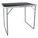image 1 of Harbour Housewares Folding Metal Camping Table - 80cm x 60cm - Black | Black | Black