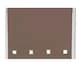 image 1 of 125cm Mocha Square Eyelet Edge Roller Blind | Brown | Brown